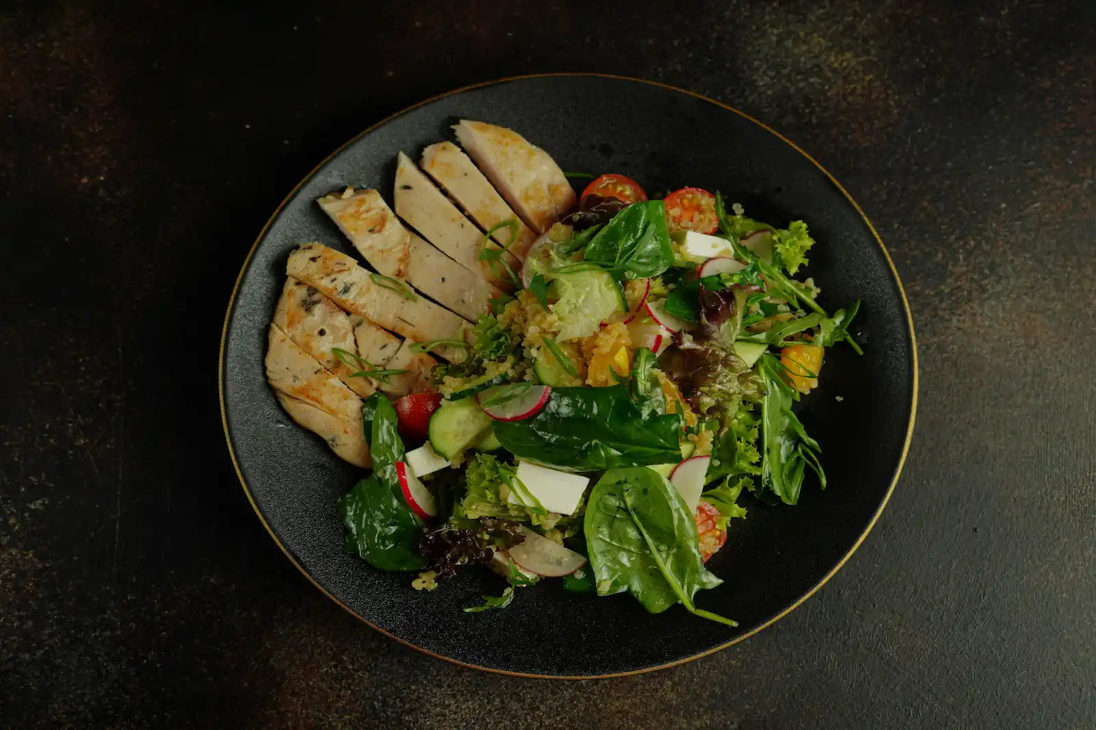 assiette anti-fringale protéines légumes féculents modèle visuel maigrir sans sport