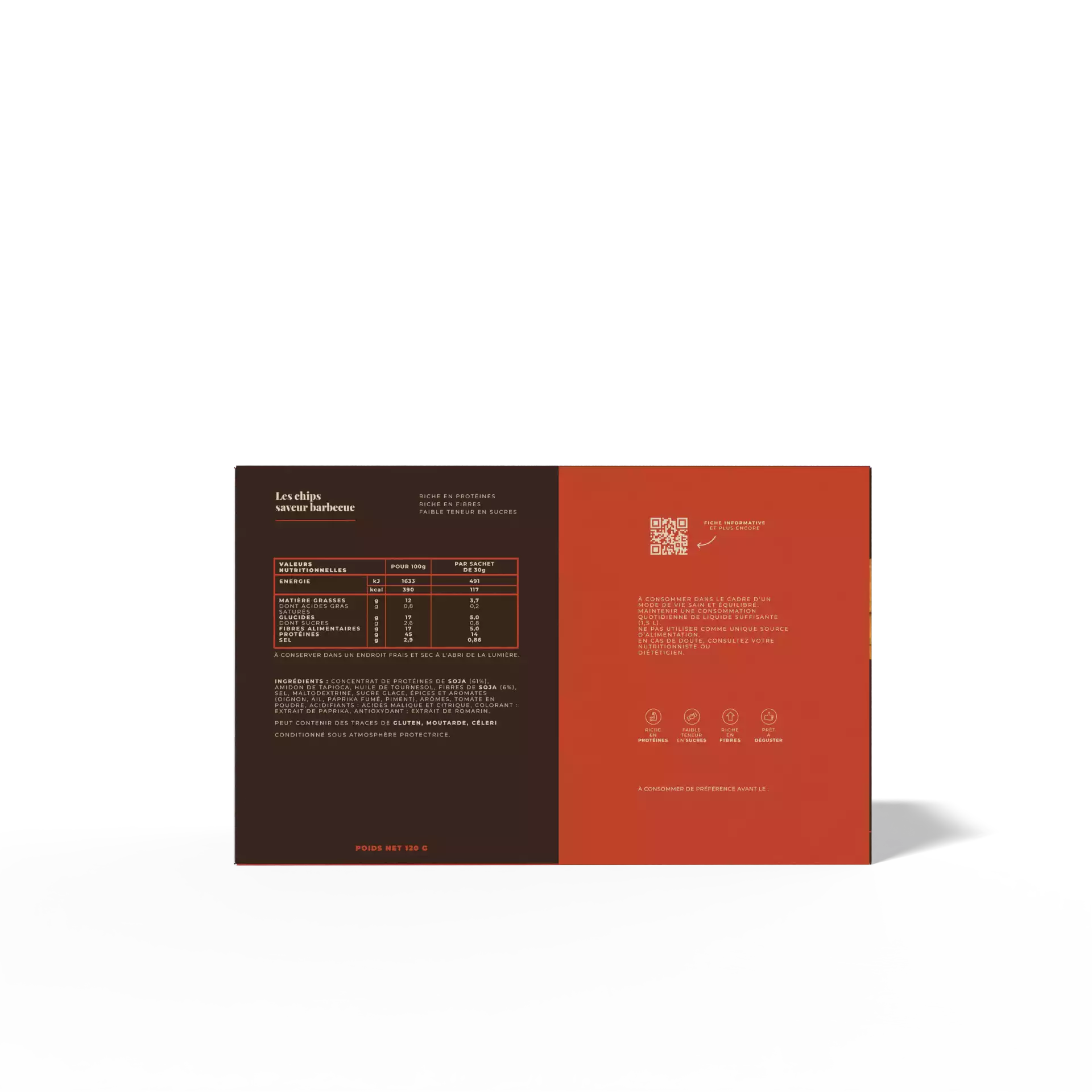 Chips saveur barbecue dos