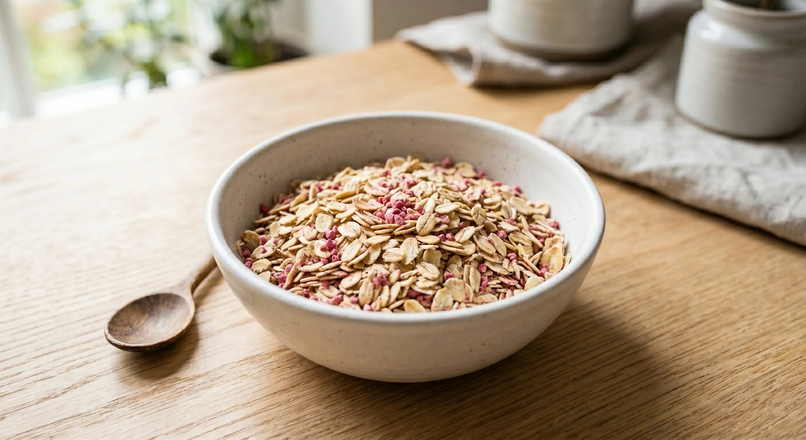 Le granola saveur framboise (5 portions) - LONGÉVITÉ