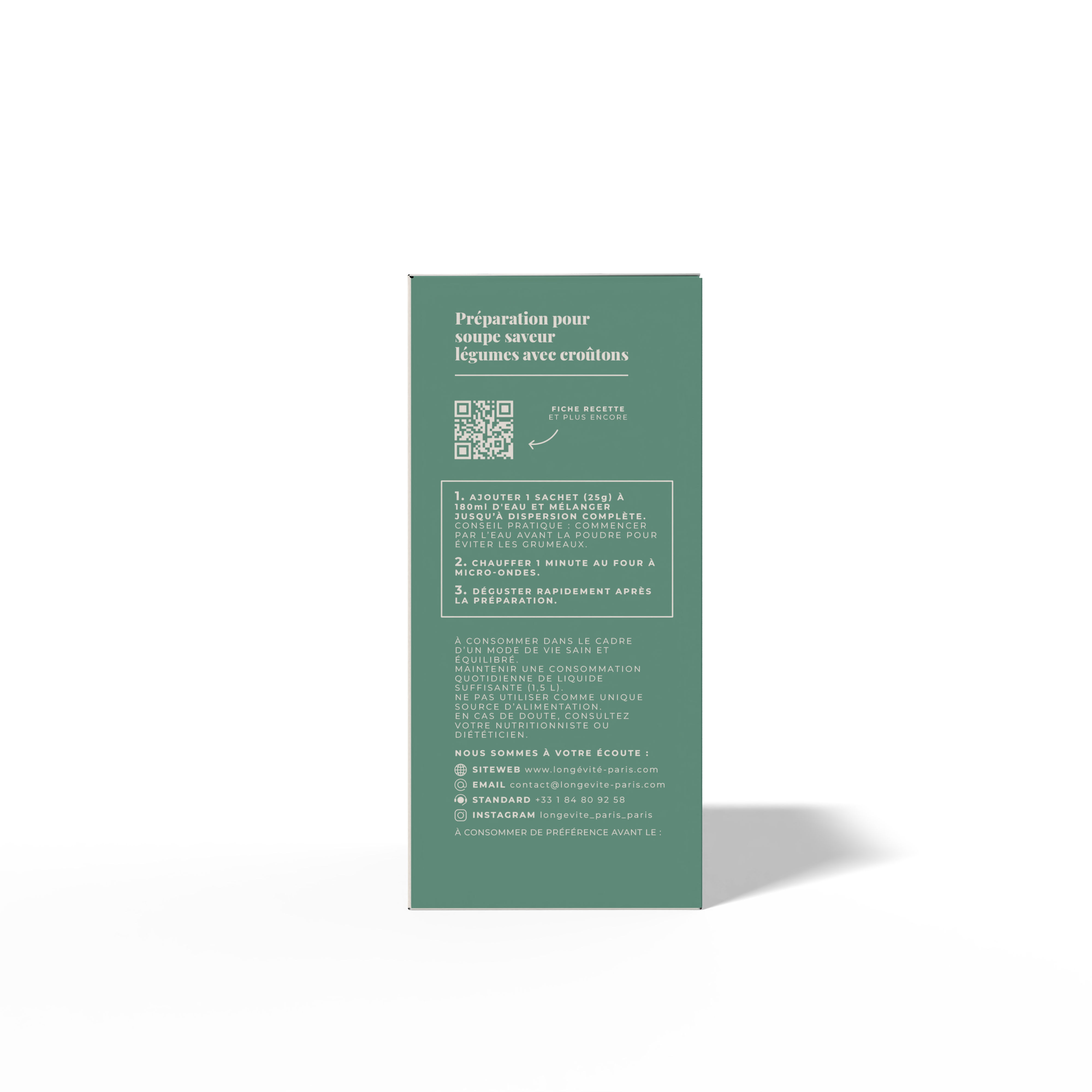 La soupe huit légumes et croûtons (7 portions)