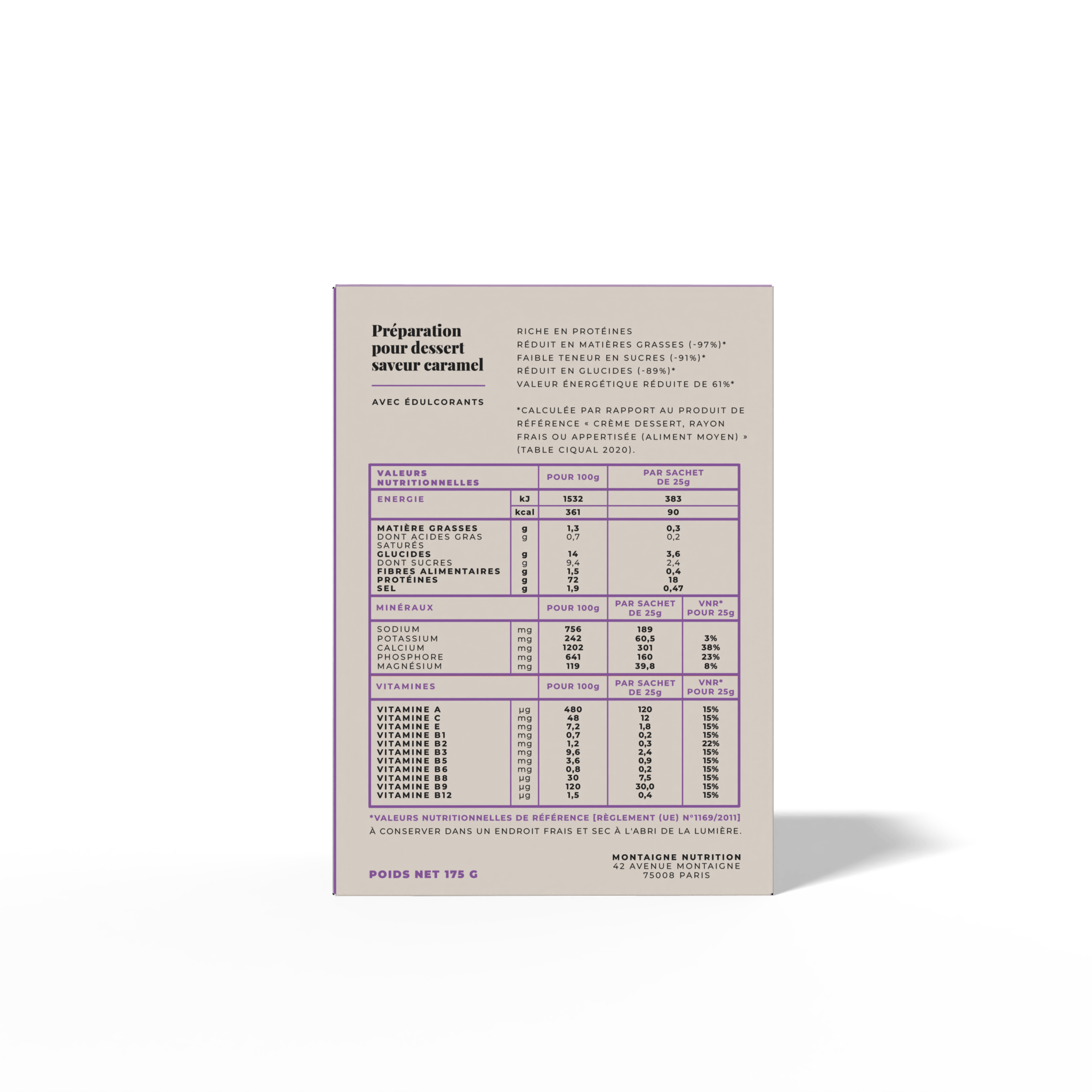 La crème dessert caramel (7 portions) - LONGÉVITÉ