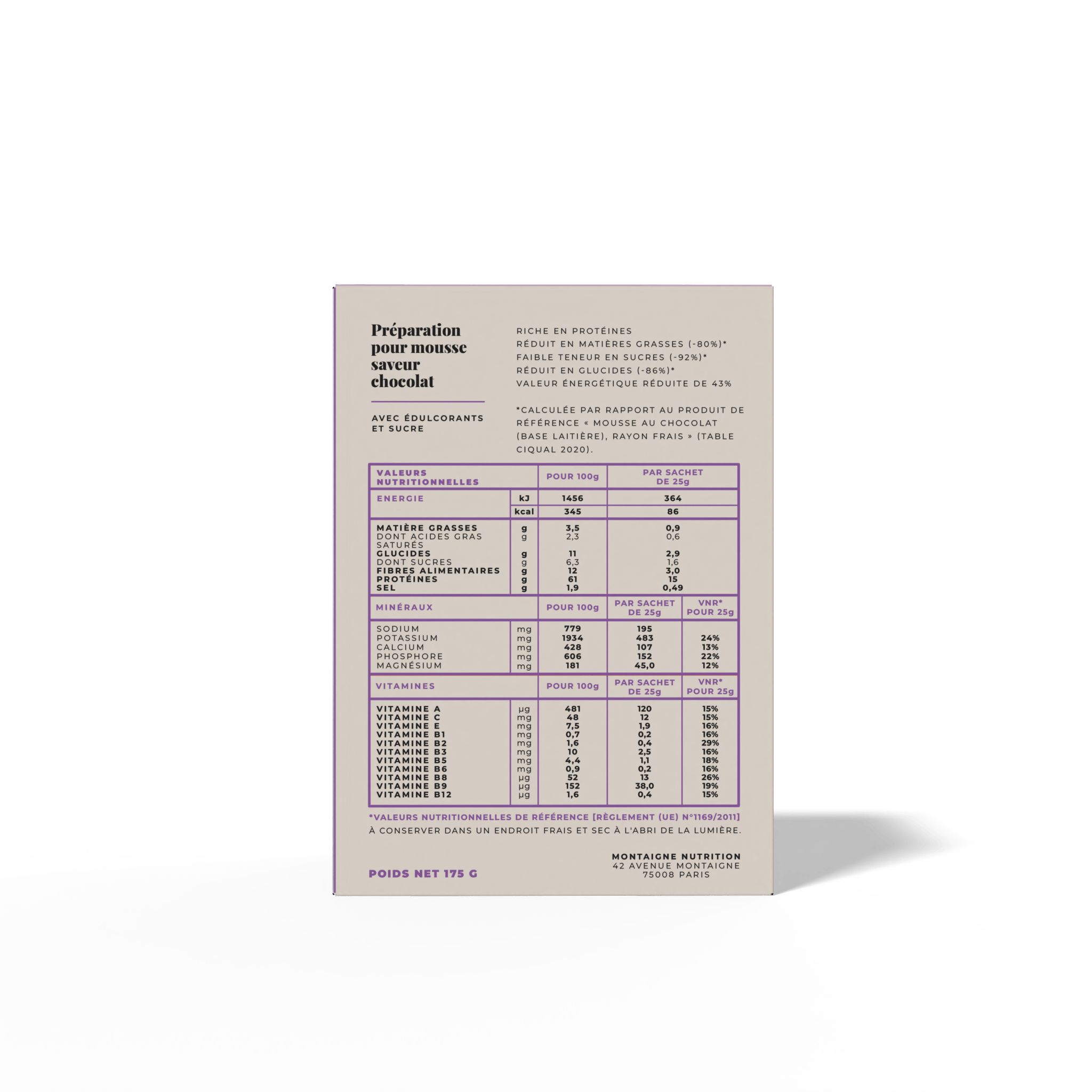 La mousse au chocolat (7 portions) - LONGÉVITÉ