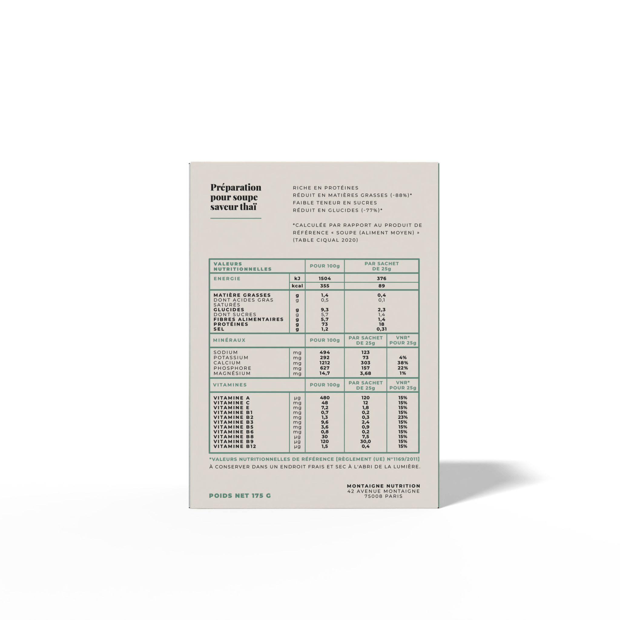 La soupe épicée façon thaï (7 portions) - LONGÉVITÉ