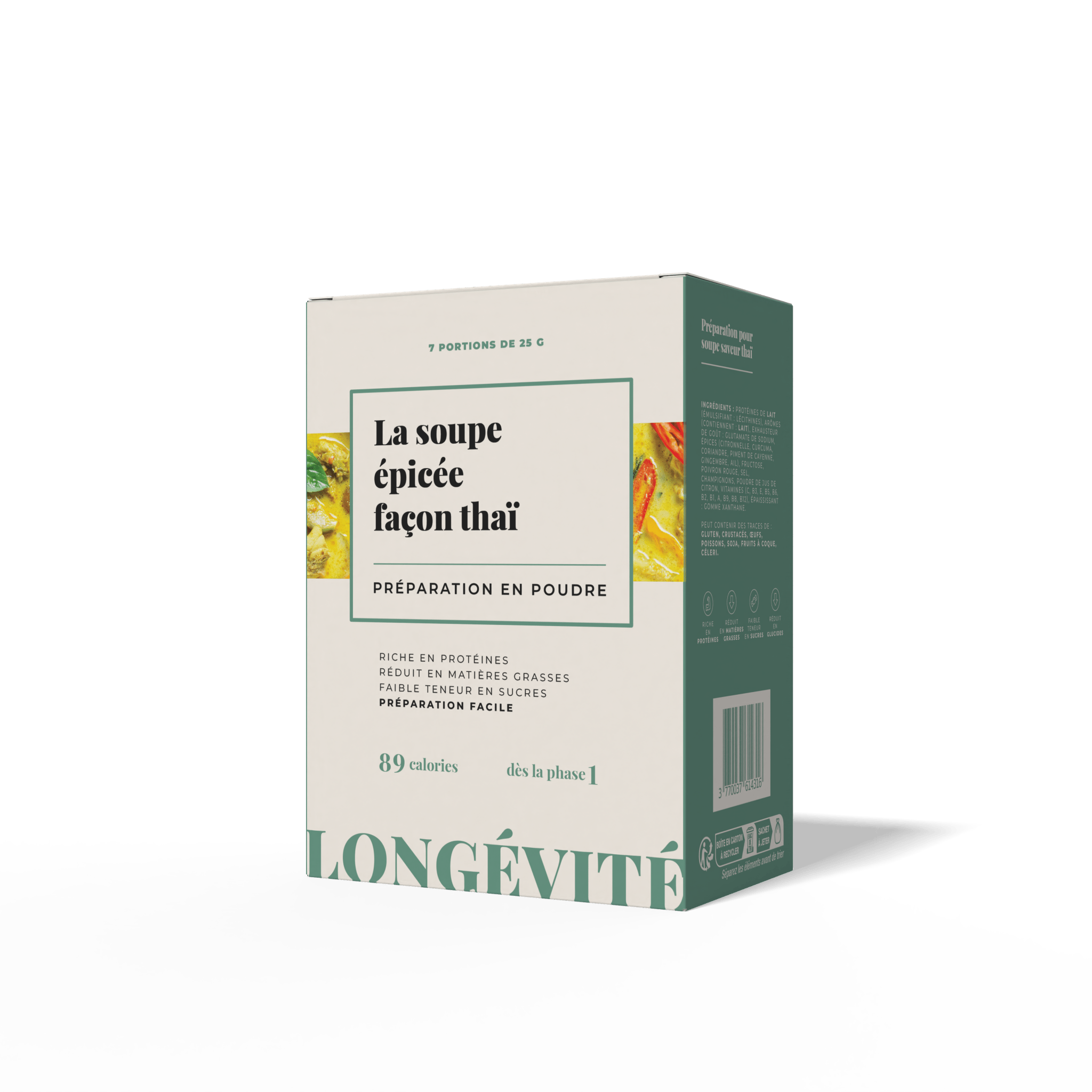 La soupe épicée façon thaï (7 portions) - LONGÉVITÉ