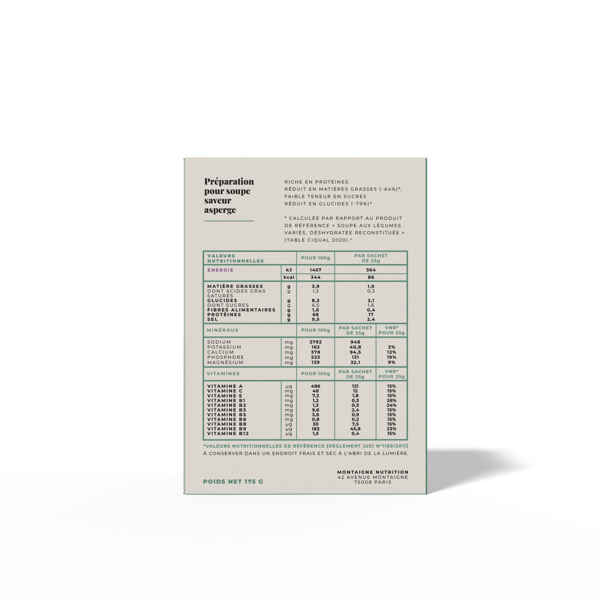 La soupe saveur asperge (7 portions) - LONGÉVITÉ