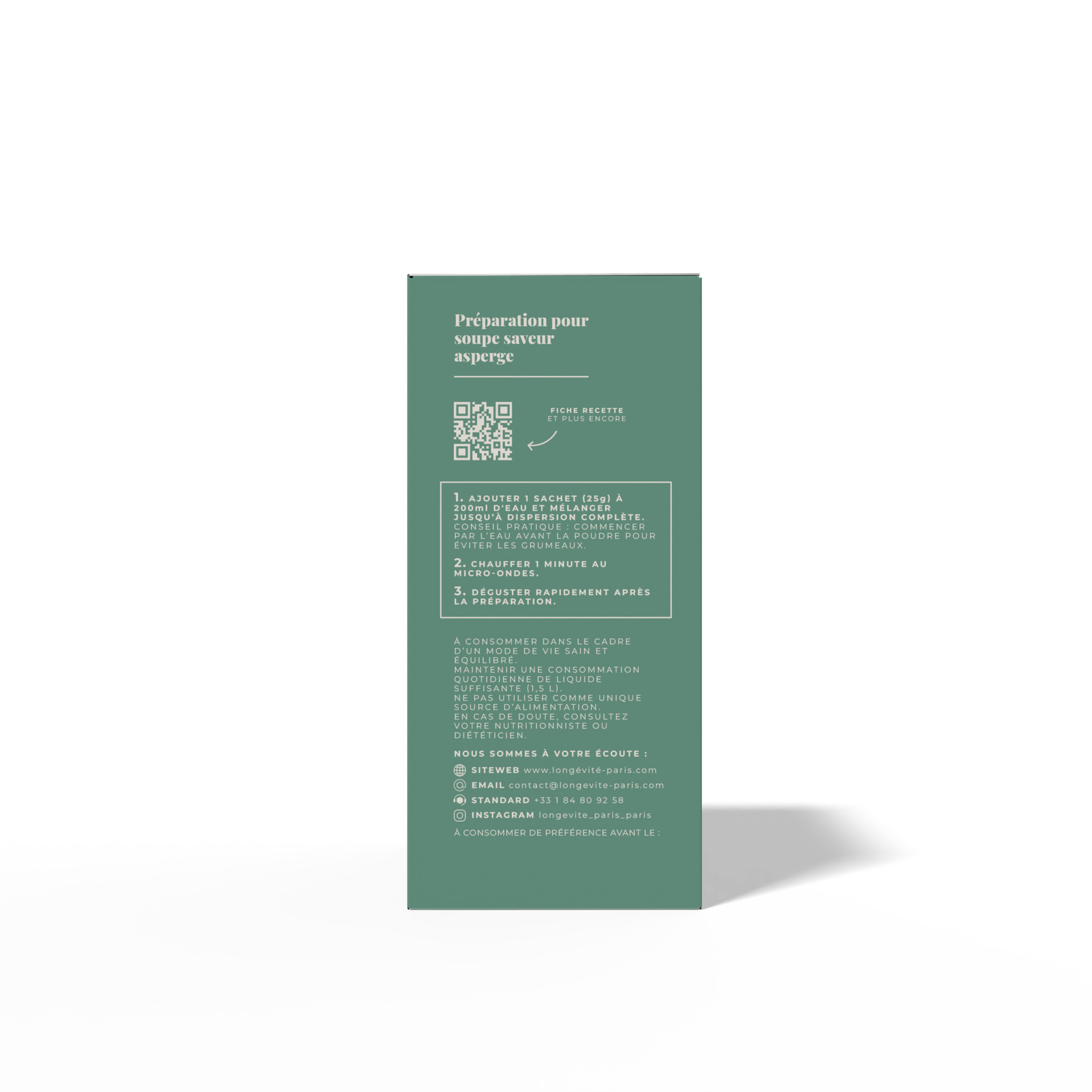La soupe saveur asperge (7 portions) - LONGÉVITÉ