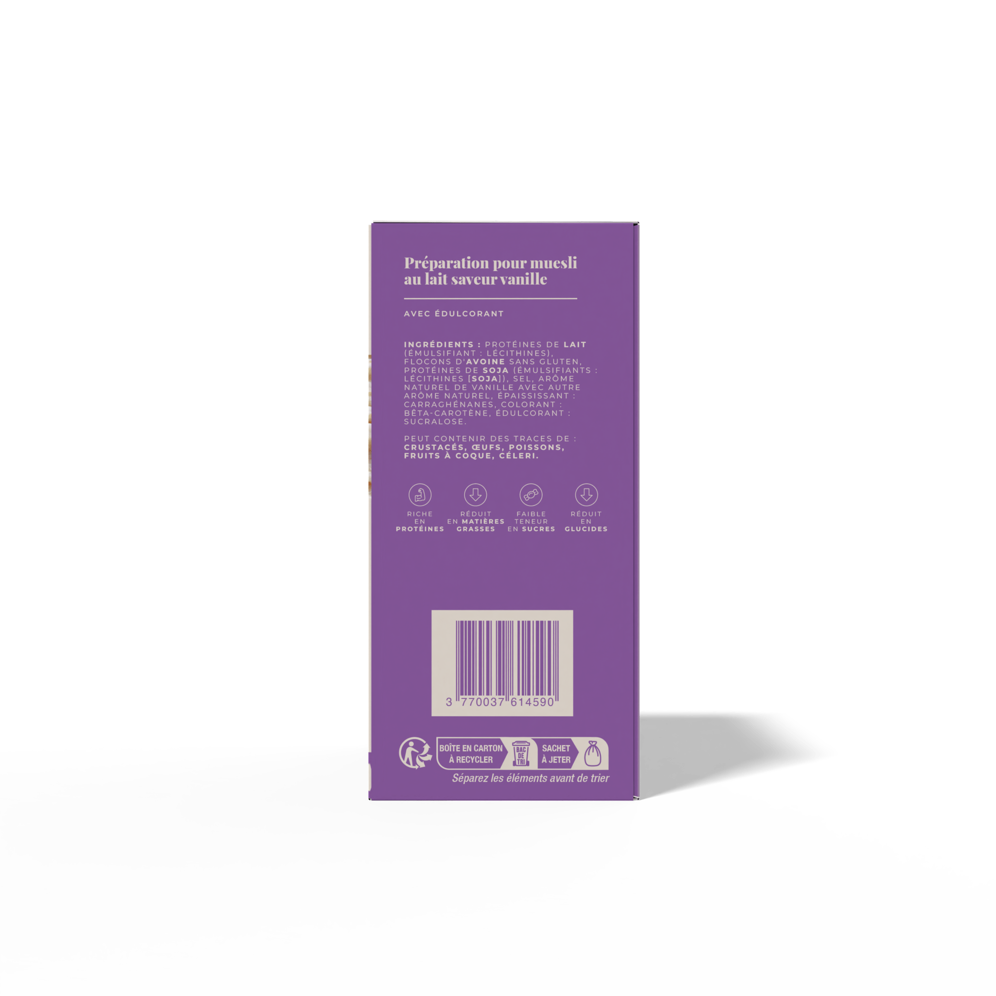 Le muesli au lait saveur vanille (7 portions) - LONGÉVITÉ