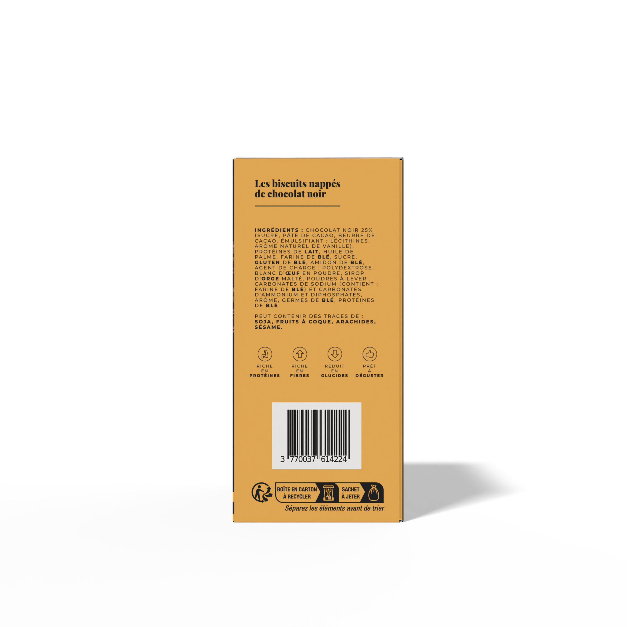 Les biscuits nappés de chocolat (5 portions) - LONGÉVITÉ
