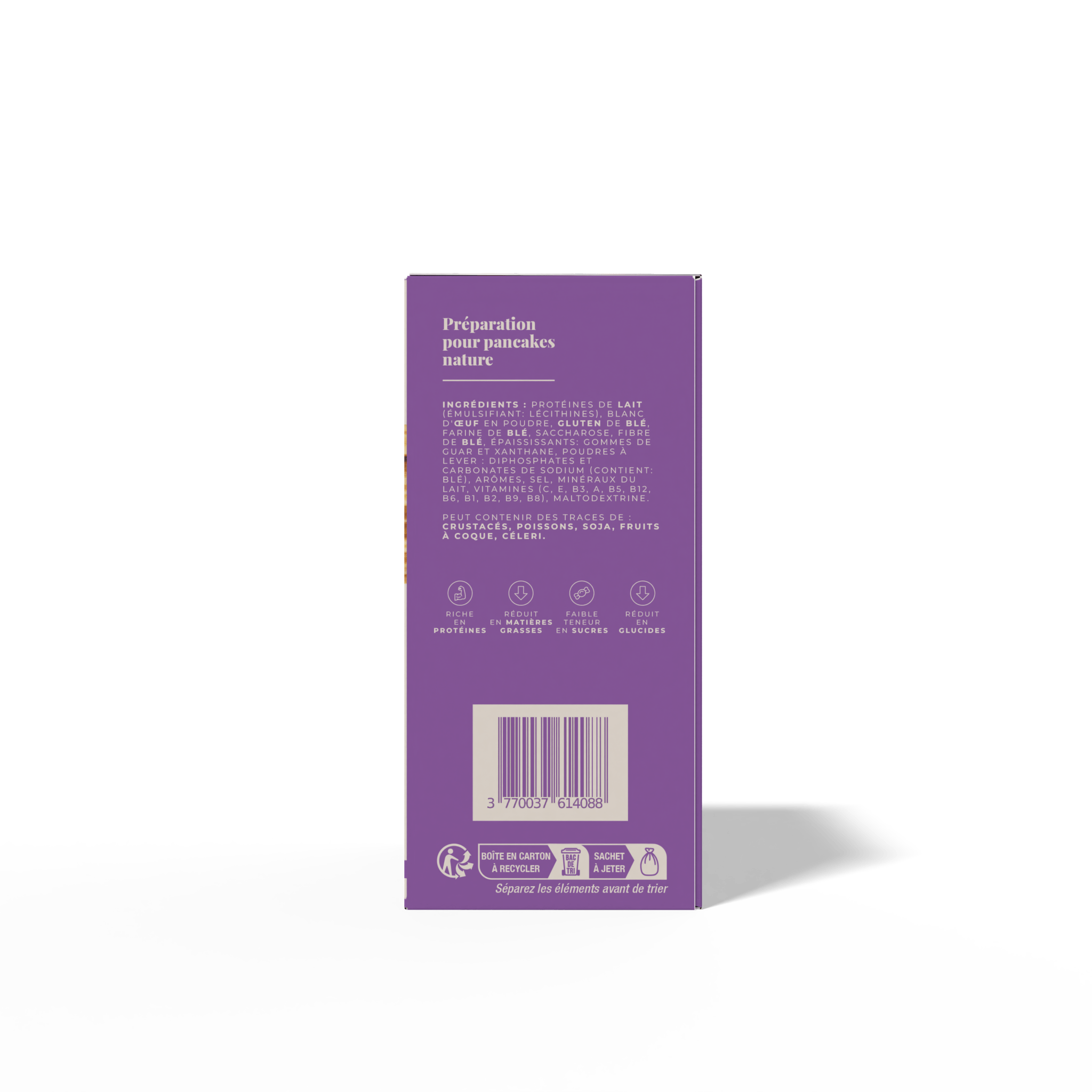 Les pancakes nature (7 portions) - LONGÉVITÉ