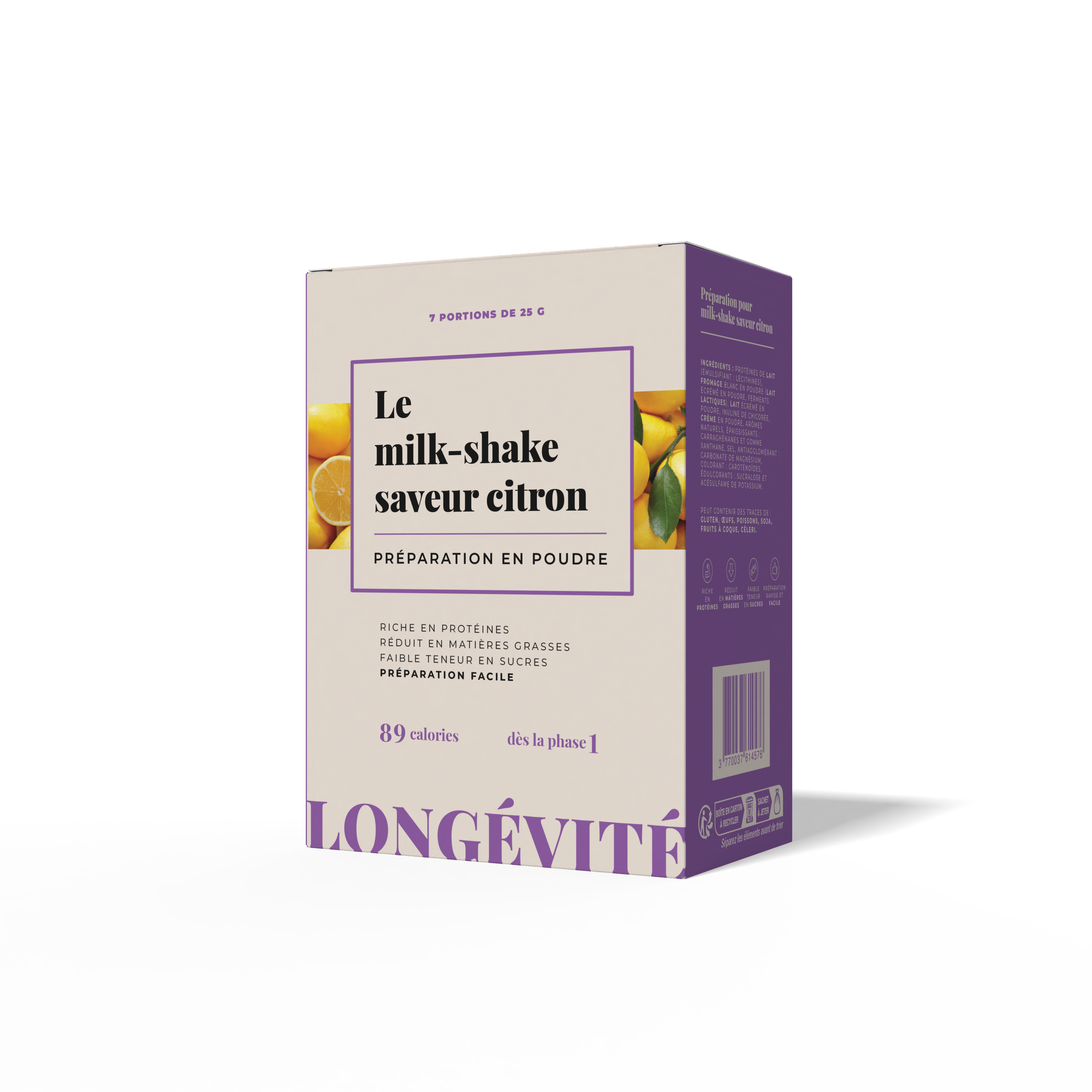 Le milk-shake saveur citron (7 portions)