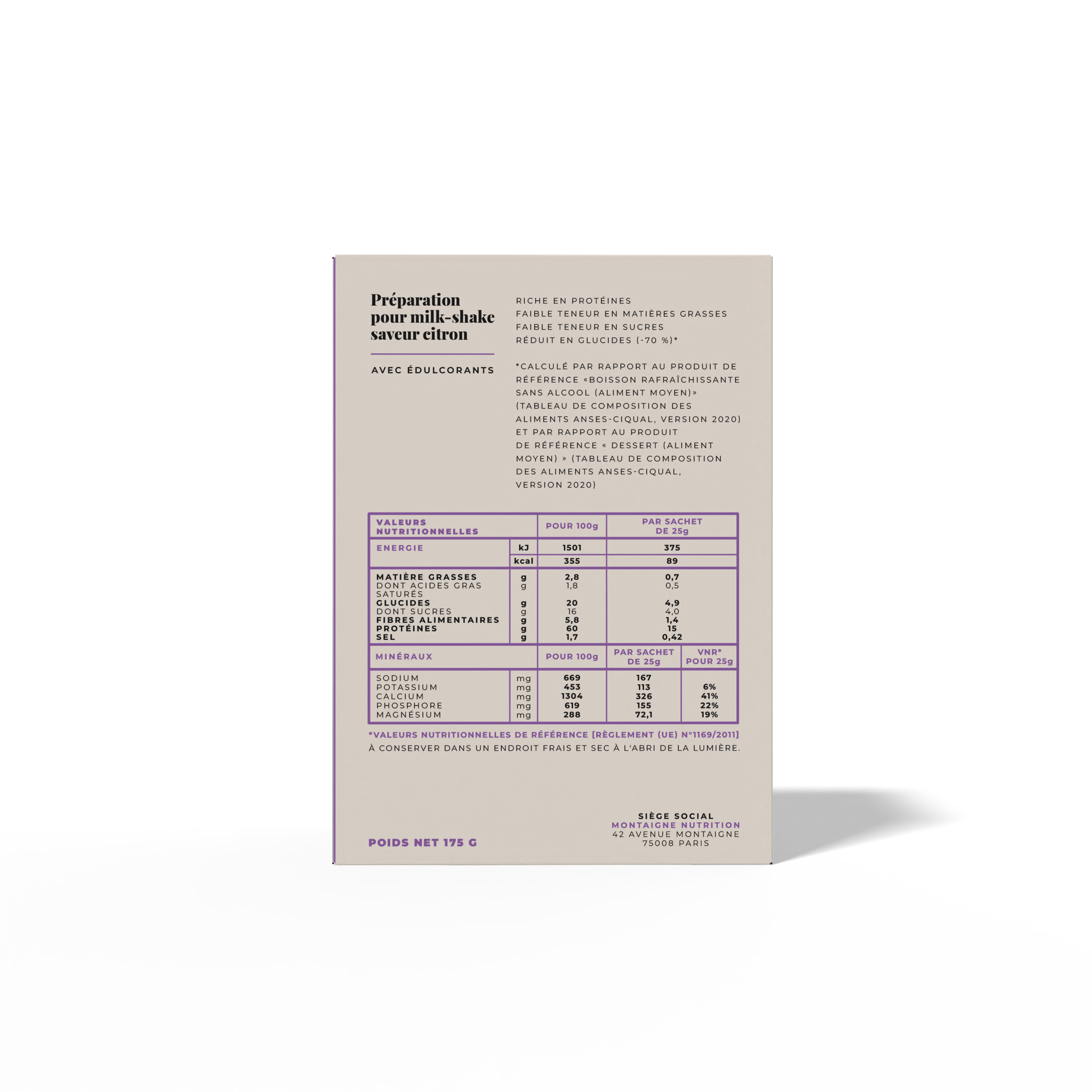 Le milk-shake saveur citron (7 portions)