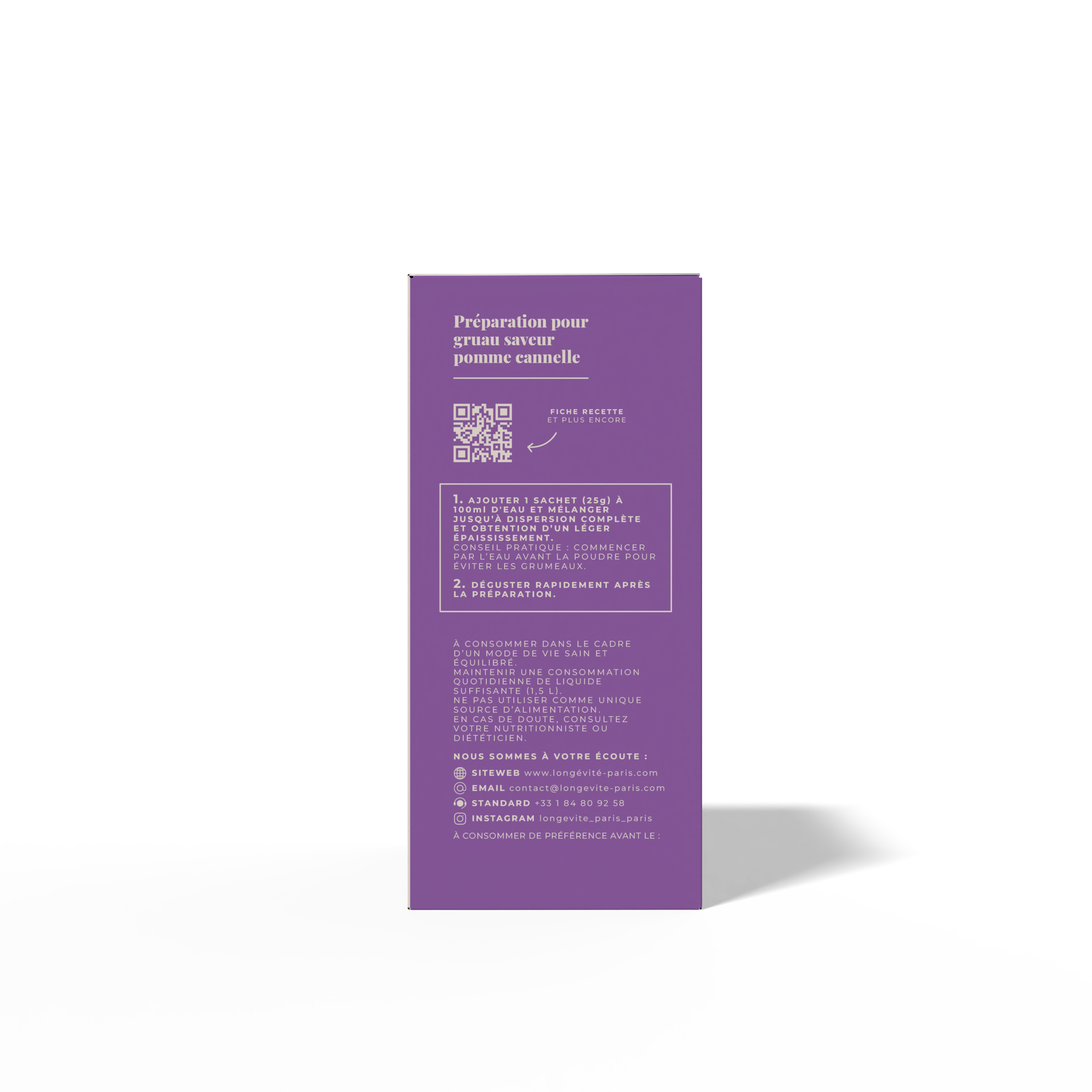 Le muesli au lait pomme et cannelle (7 portions)