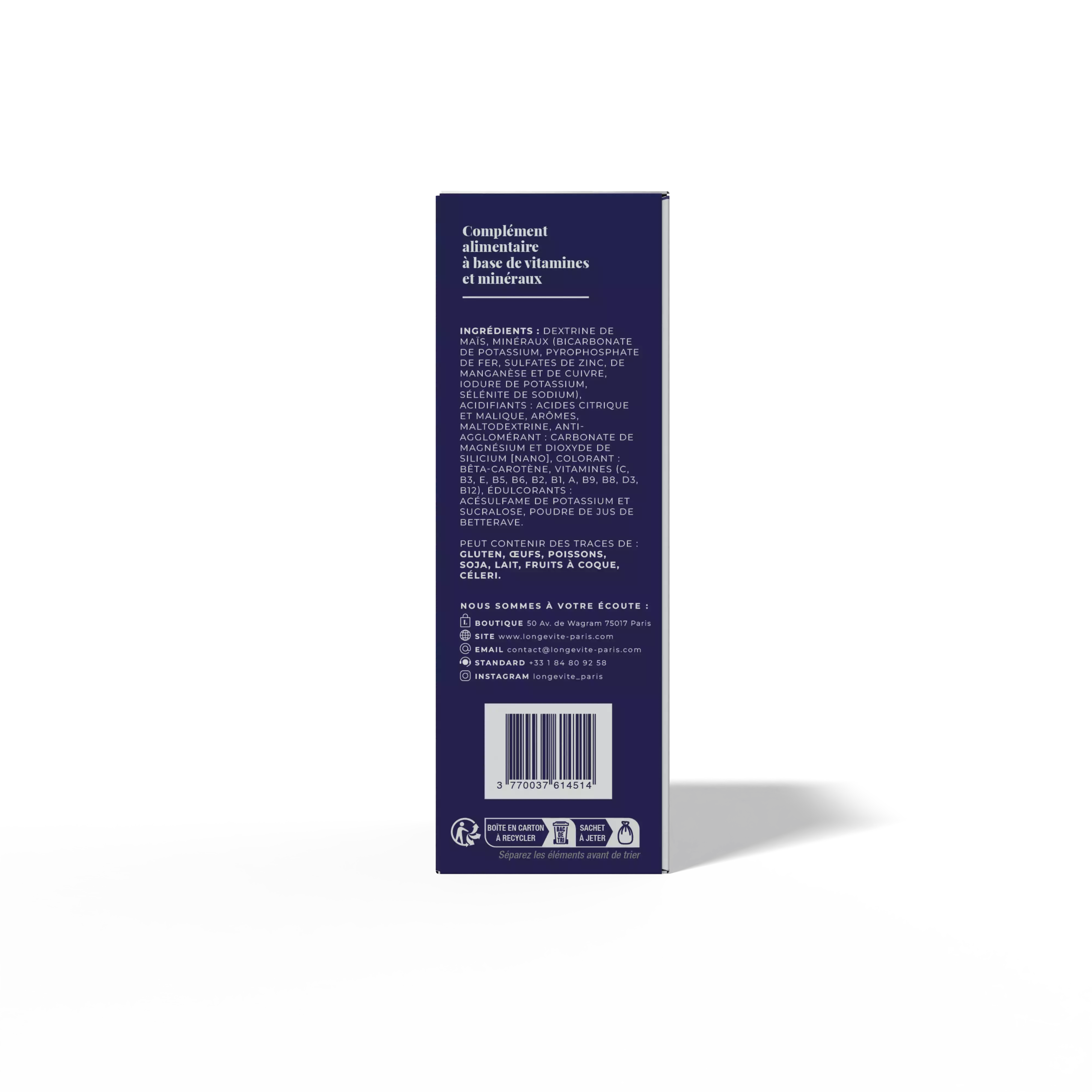 Les sticks multi-vitamines et minéraux (x15) - LONGÉVITÉ