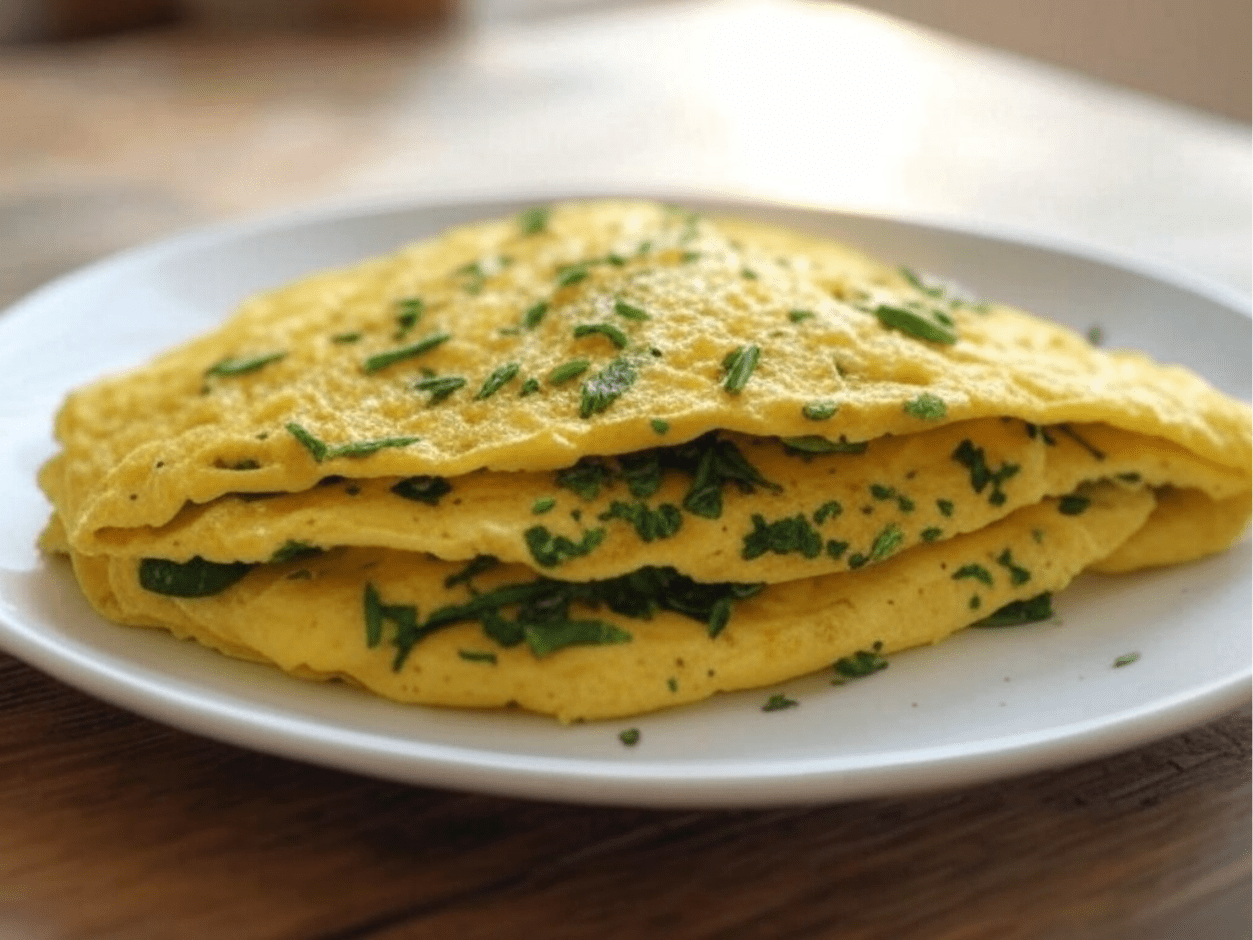 L'omelette saveur fines herbes - LONGÉVITÉ