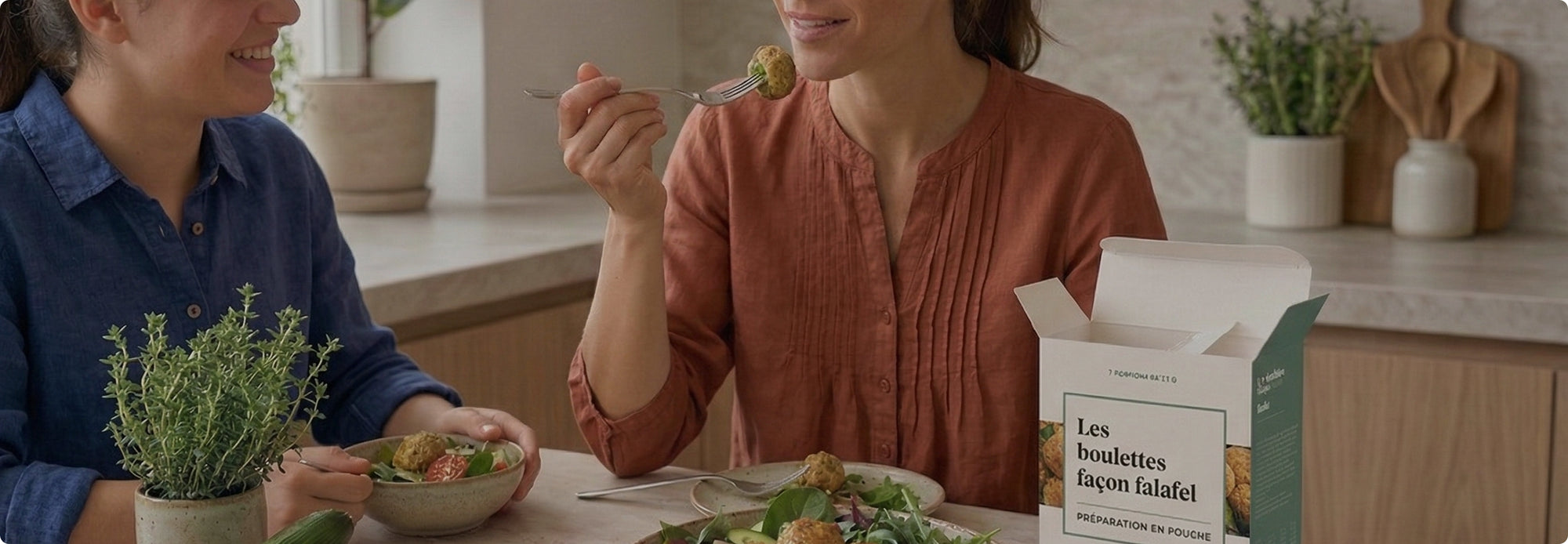 Femme avec repas équilibré dans le cadre d’un programme minceur durable  Longévité Paris