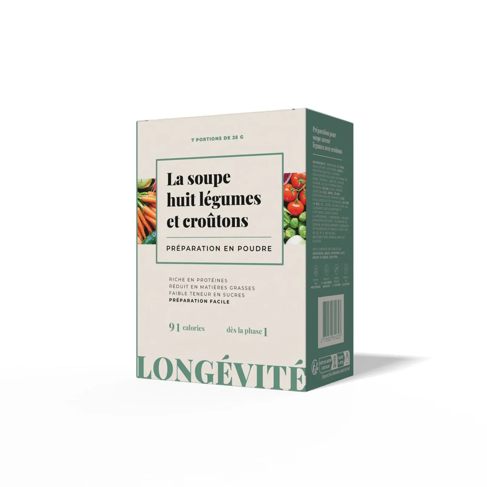 La soupe huit légumes et croûtons (7 portions)