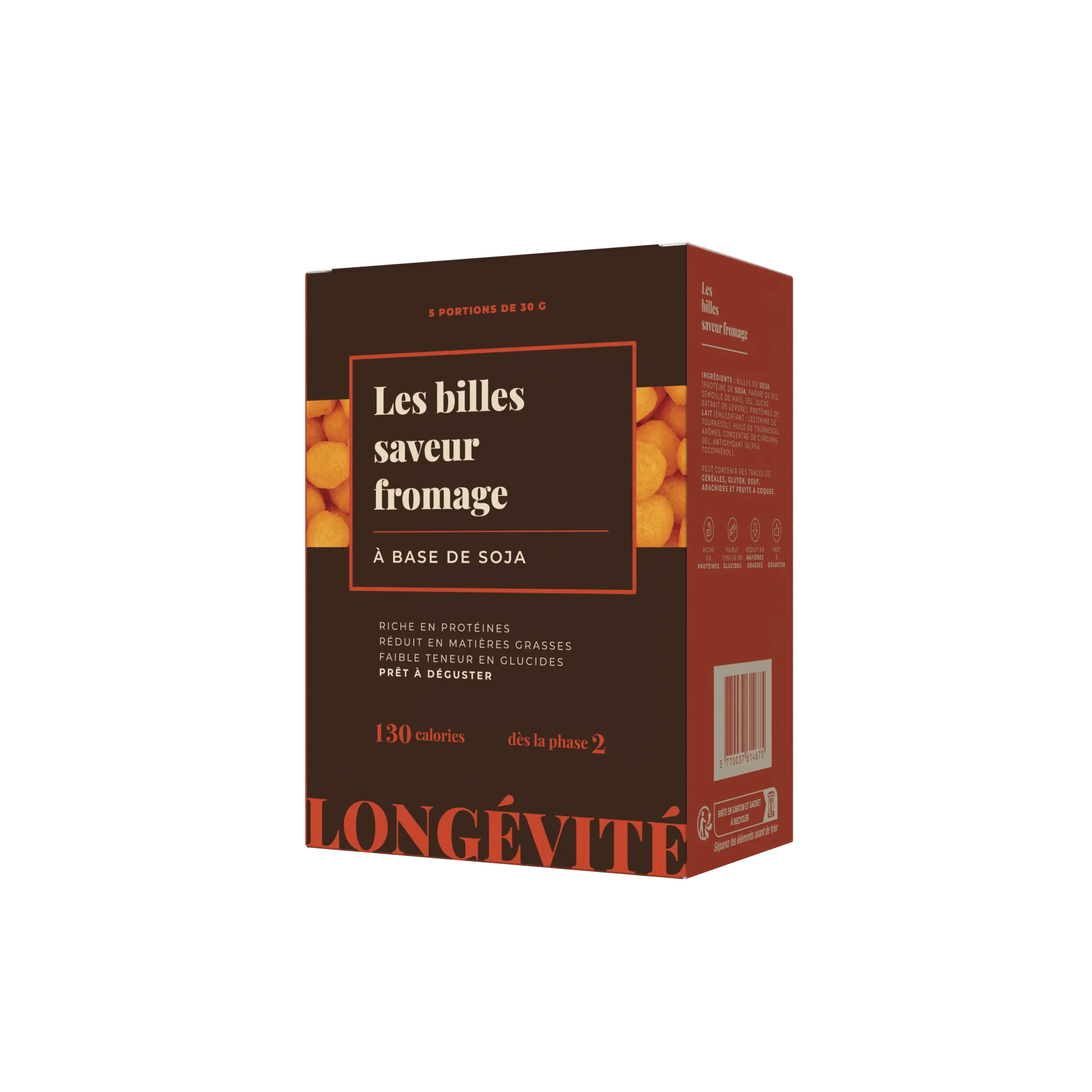 Les billes saveur fromage (5 portions) - LONGÉVITÉ