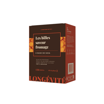 Les billes saveur fromage (5 portions) - LONGÉVITÉ