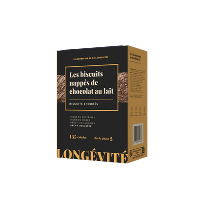 Les biscuits nappés de chocolat au lait (5 portions) - LONGÉVITÉ