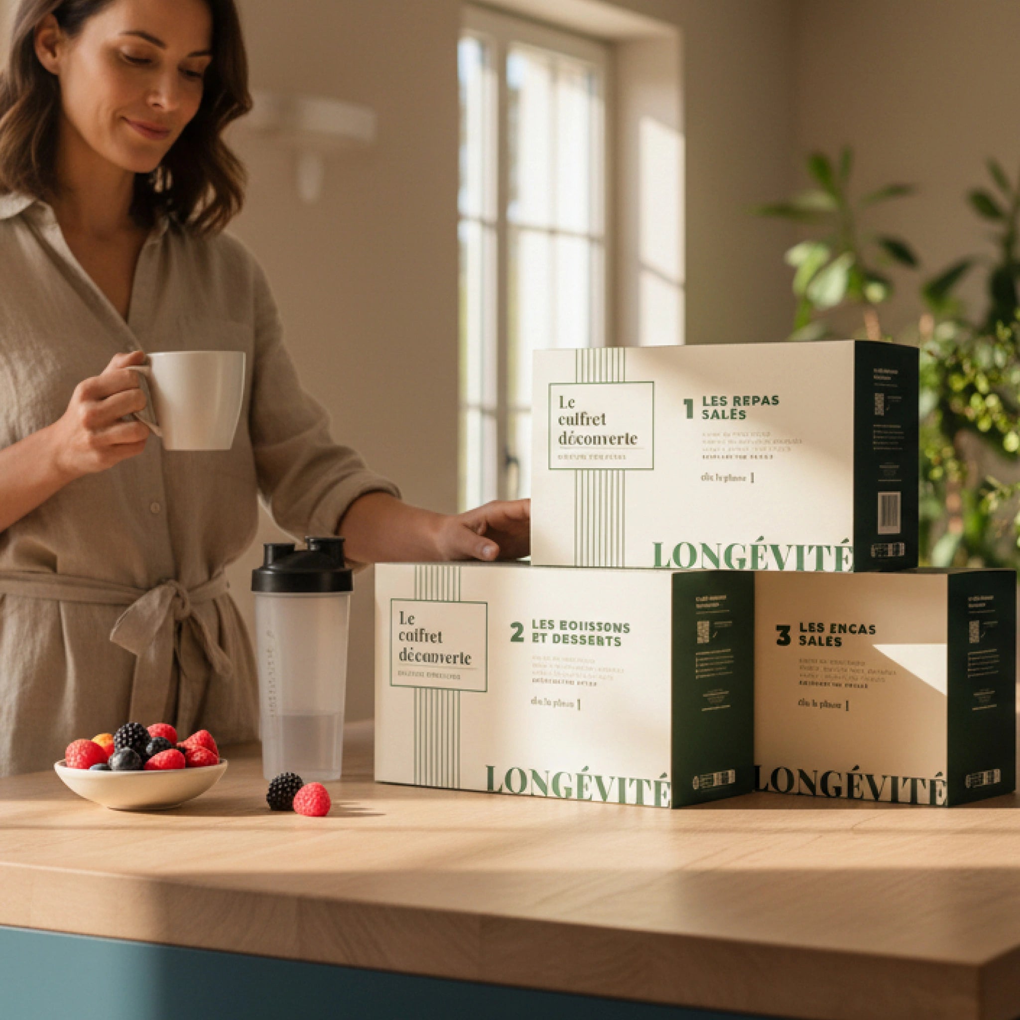 Programme minceur coffret découverte avec repas, encas et desserts protéinés, kit complet – LONGÉVITÉ