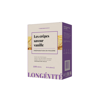 Les crêpes saveur vanille (7 portions) - LONGÉVITÉ