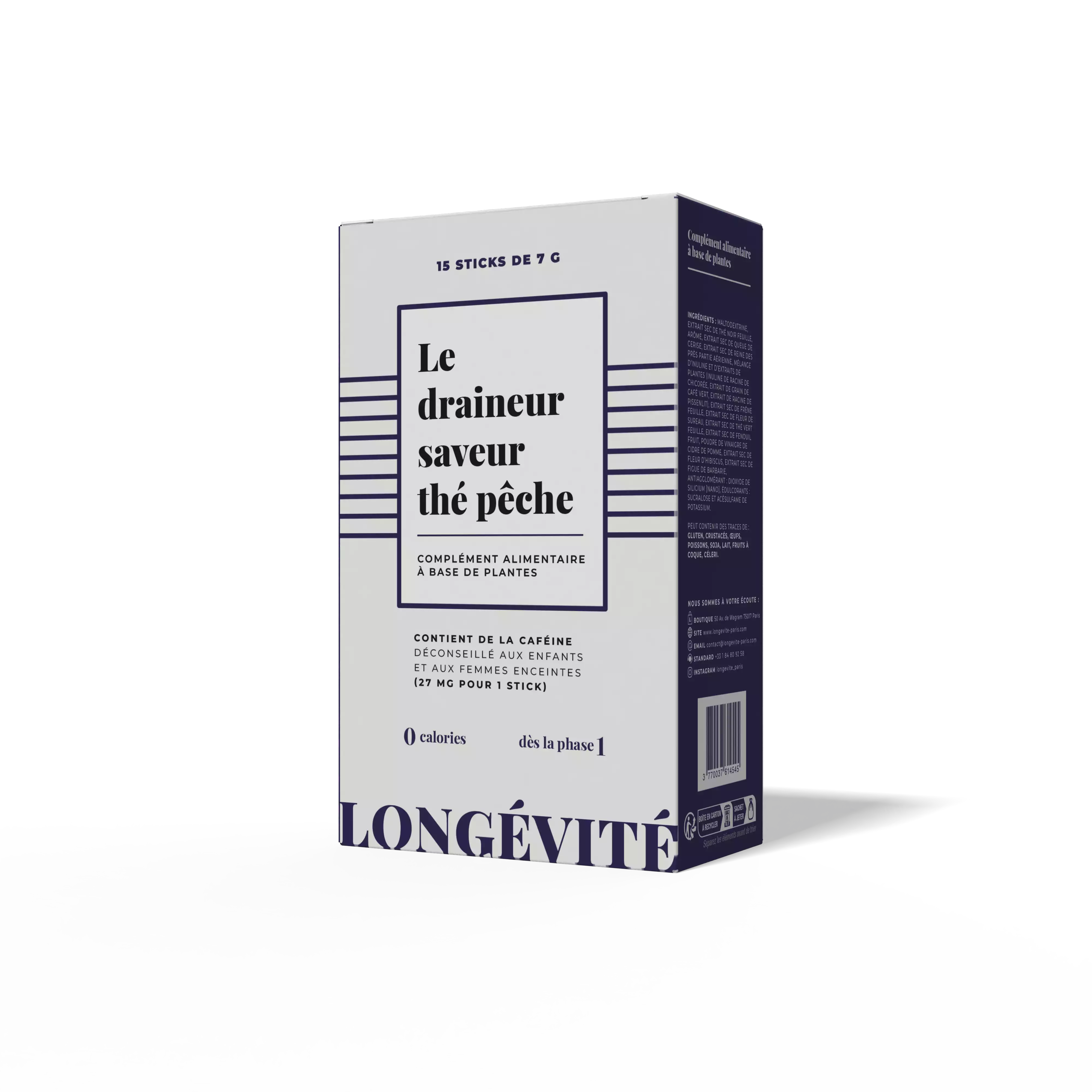 Les sticks draineur thé pêche (15 sticks)