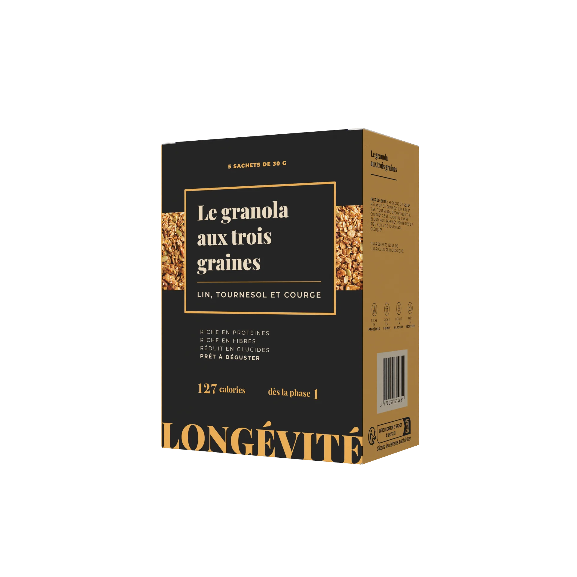 Le granola aux 3 graines (5 portions) - LONGÉVITÉ