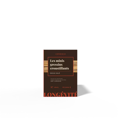Minis gressins Longévité côté gauche