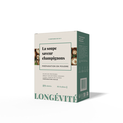 La soupe saveur champignon (7 portions) - LONGÉVITÉ