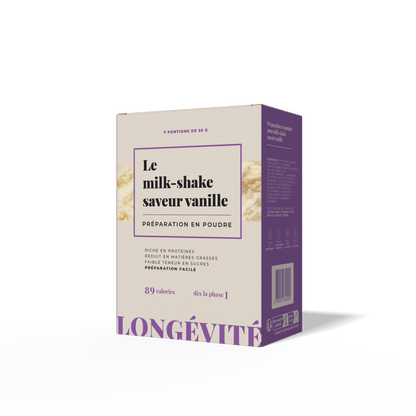 Le milk - shake saveur vanille (7 portions) - LONGÉVITÉ