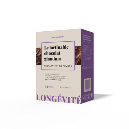 Le tartinable chocolat gianduja (7 portions) - LONGÉVITÉ
