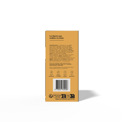 Les barres cookie et crème (5 barres) - LONGÉVITÉ