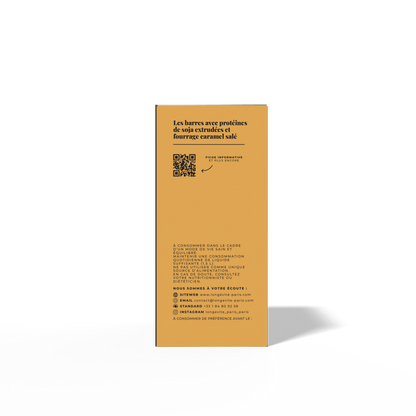 Les barres fourrées caramel salé (5 barres) - LONGÉVITÉ