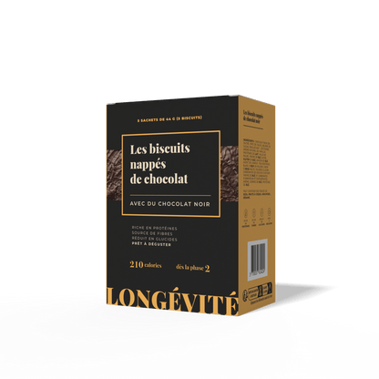 Les biscuits nappés de chocolat (5 portions) - LONGÉVITÉ