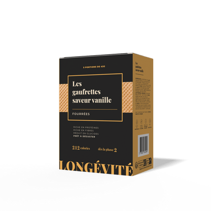 Les gaufrettes saveur vanille (5 gaufrettes) - LONGÉVITÉ