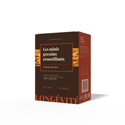 Les minis gressins croustillants (4 portions) - LONGÉVITÉ