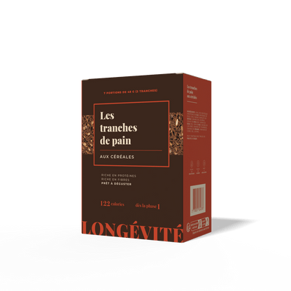 Les tranches de pain aux céréales (7 portions) - LONGÉVITÉ