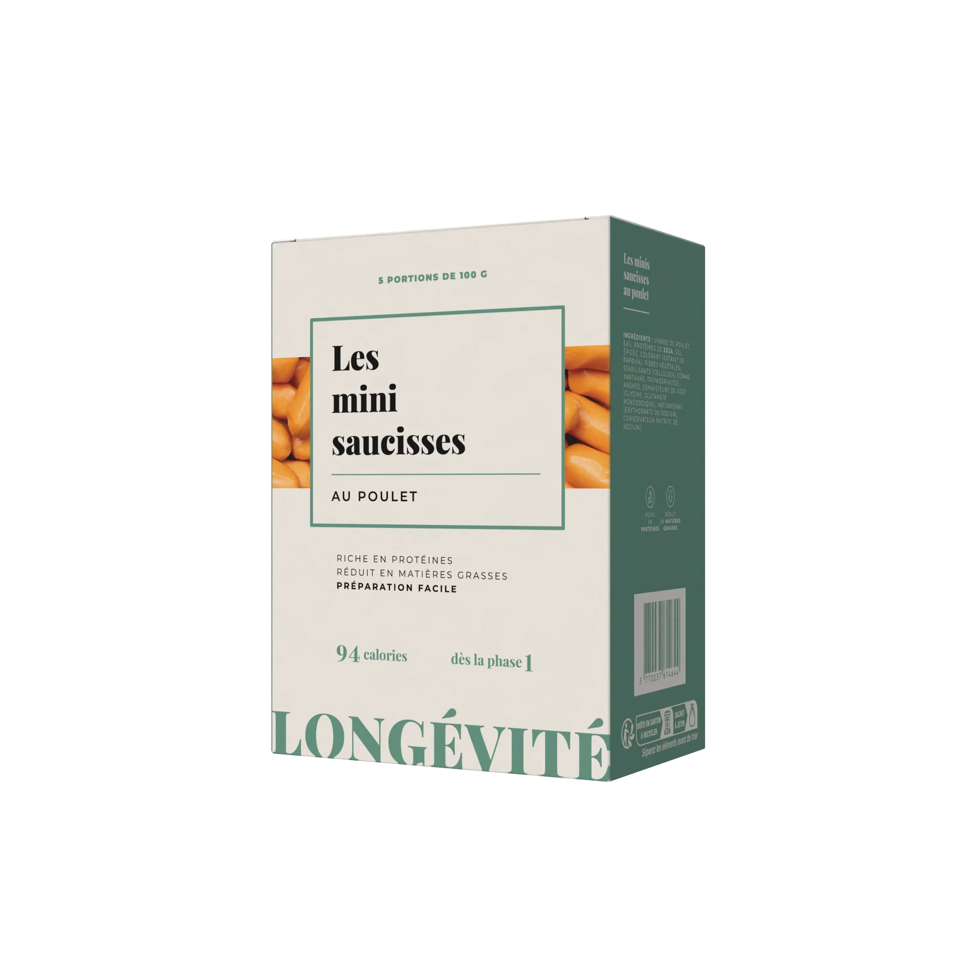 Les mini-saucisses poulet (7 portions) - LONGÉVITÉ