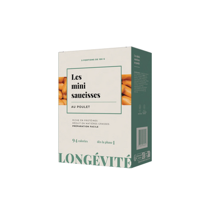Les mini-saucisses poulet (7 portions) - LONGÉVITÉ