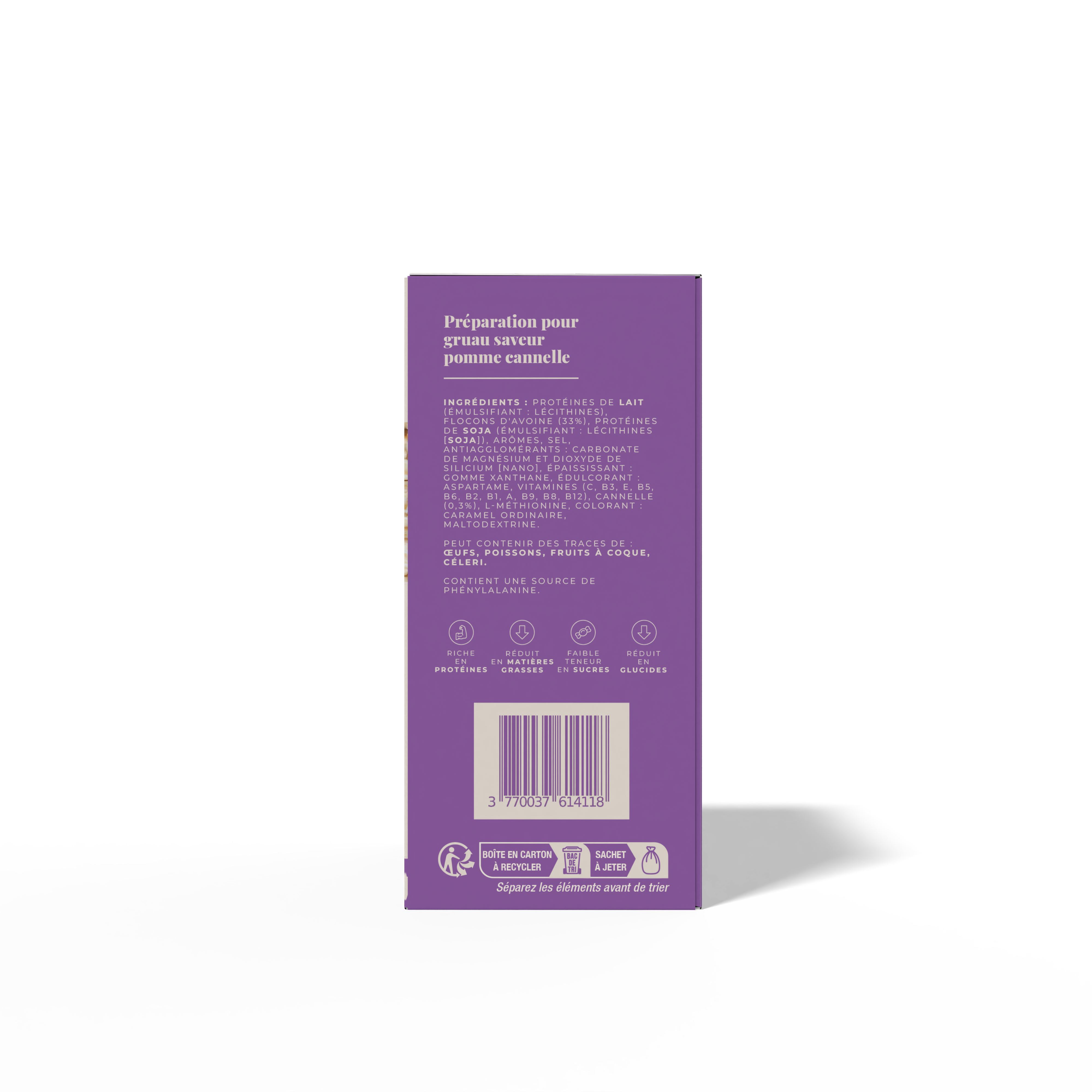Le muesli au lait pomme et cannelle (7 portions)
