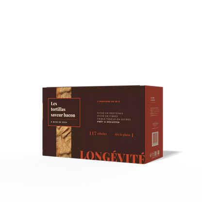 Les tortillas saveur bacon facing