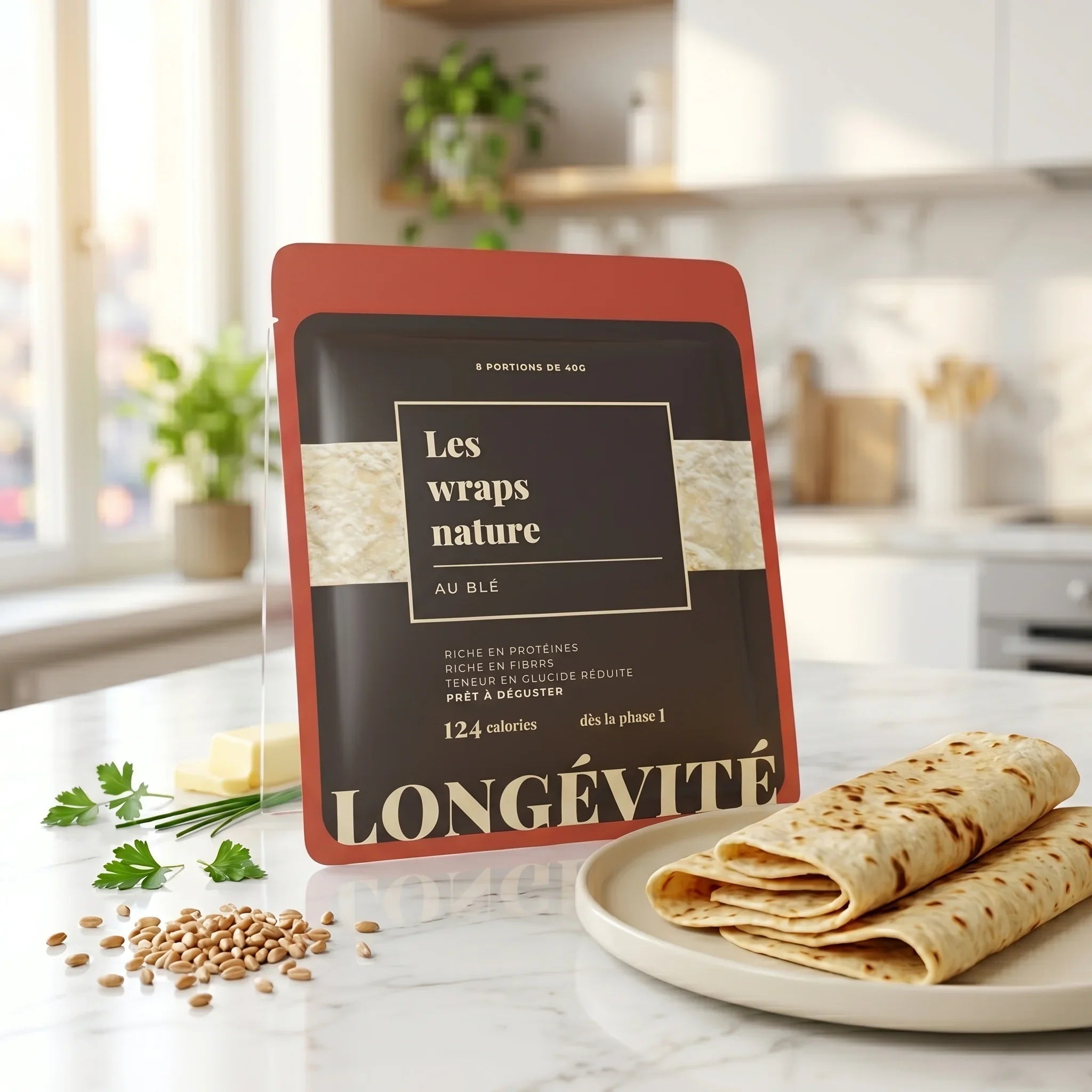 Wraps nature protéinés, riches en protéines et faibles en matières grasses – LONGÉVITÉ